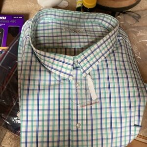 Kings court plaid short sleeve big and tall 9xLarge